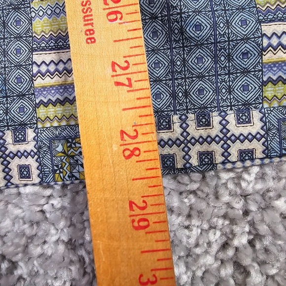 Tori Richard Mens Shirt M Blue Floral Short Sleeve Button Up Made in USA Beach - Picture 11 of 12